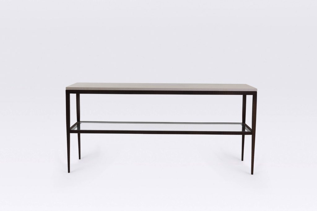 Tapered Console with shelf