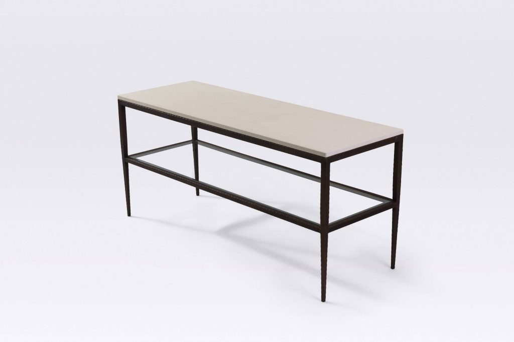 Tapered Console with shelf